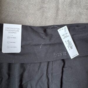 Victoria's Secret PINK Black Foldover Leggings